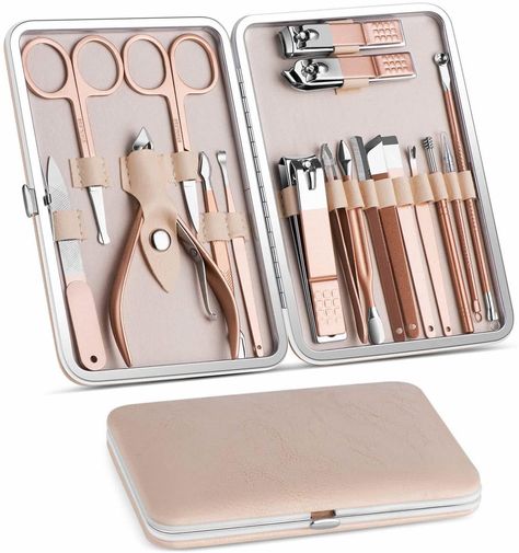 Diagonal Nails, Tweezers Eyebrows, Pedicure Set, Ingrown Toe Nail, Rose Gold Accents, Pedicure Kit, Fall Nail Colors, Pedicure Tools, Manicure Set