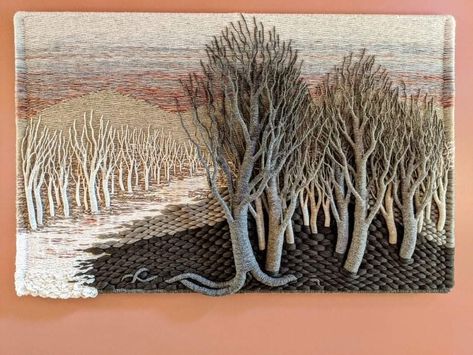 Art Fibres Textiles, Tovad Ull, Sculpture Textile, Fiber Sculpture, Felt Pictures, Landscape Quilts, Textile Fiber Art, Fibres Textiles, Thread Painting