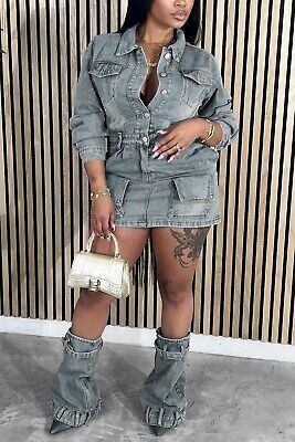 Pinterest Denim Themed Party Outfit, Blue Jean Dress Outfit, Denim Themed Party, Denim And Diamonds Party Outfit, Denim Dress Outfit Ideas, Diamonds And Denim Party, Jeans Dress Outfit, Jean Set, Denim Dress Outfit