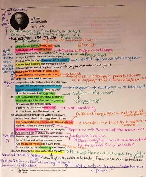 Extract from, The Prelude annotations Extract From The Prelude Poem Analysis Gcse, Prelude Annotations, The Prelude Annotations, Extract From The Prelude Annotations, Extract From The Prelude Analysis, The Prelude Poem Analysis, Literature Annotations, Extract From The Prelude, Extracts From Books