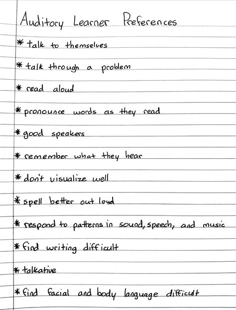 Auditory Learner Preferences Auditory Learner Study Tips, Histology Drawings, Auditory Learning Style, Notes Ig, Books Study, Random Notes, Study Core, Nurse Study, Nursing Goals