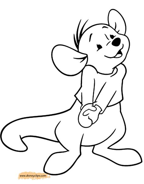 Cute #roo Roo Tattoos, Winnie The Pooh Coloring Pages, Roo Winnie The Pooh, Pooh Coloring Pages, Kanga And Roo, Winnie The Pooh Tattoos, Disney Coloring Sheets, Winnie The Pooh Drawing, Easy Disney Drawings