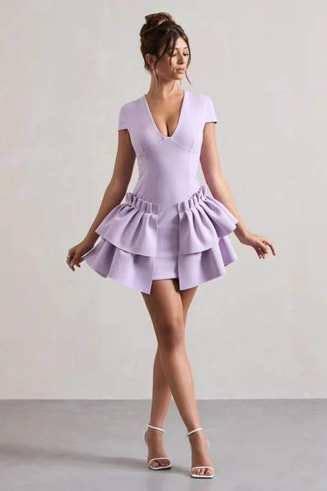 New In Shop The Hottest Trends & Newest Collections – Club L London - USA Lilac Mini Dress, Fishtail Maxi Dress, Chic Dress Classy, Club L London, Black Dress Prom, Black Tie Gala, Party Dress Long Sleeve, Sleeves Style, Dress Classy