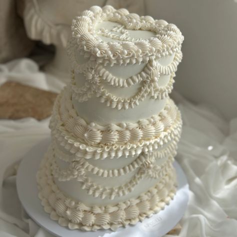 2 Tier Vintage HEART Cake 6" | 8" – Spodeli Newcastle Two Tier Vintage Heart Cake, Vintage 2 Tier Cake, Heart Wedding Cake Vintage, Two Tier Heart Shape Cake, Vintage Two Tier Cake, 2 Tier Heart Shaped Wedding Cake, Vintage White Wedding Cake, Vintage Wedding Cake Heart, 2 Tier Heart Cake