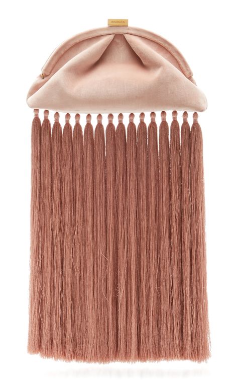 Velvet Fringe Pouch Clutch by ZIMMERMANN for Preorder on Moda Operandi Zimmerman Dresses, Velvet Fringe, Glamorous Fashion, Velvet Tunic, Tapestry Fabric, You're Beautiful, Pink Velvet, Fashion Designers, Moda Operandi