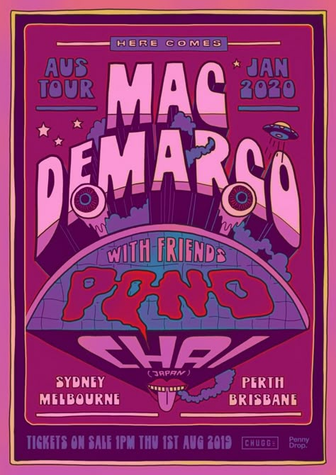 Mac Demarco, Concert Poster, Mac, Concert, Music, Wall