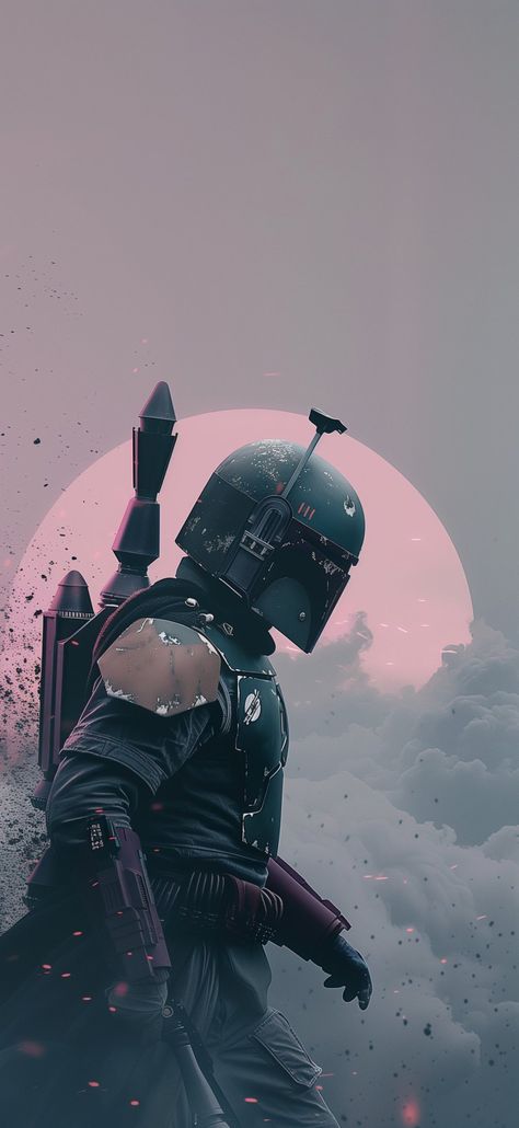 Mandalorian Phone Wallpaper, Mandalorian Wallpaper Iphone, Starwars Wallpaper Aesthetic, Boba Fett Drawing, Star Wars Phone Wallpaper, Star Wars Wallpaper Aesthetic, Batman Lockscreen, Mandalorian Wallpaper, Boba Fett Wallpaper