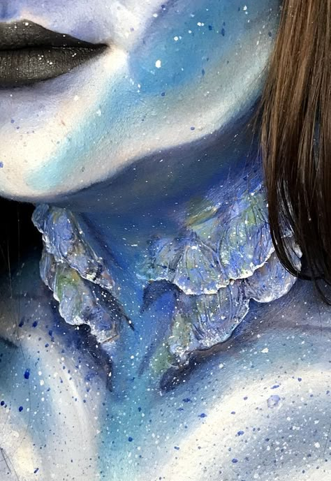 Blue Mermaid Makeup, Deep Sea Mermaid, Dystopia Rising, Foto Gif, Sea Mermaid, Special Fx Makeup, Avant Garde Makeup, Deep Sea Creatures, Mermaid Makeup