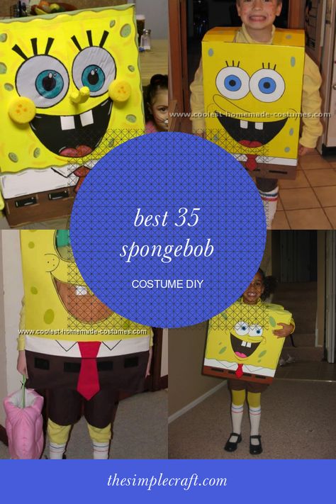 Spongebob Costume Diy Awesome How to Make Spongebob Squarepants Costumes Spongebob Squarepants Costume Diy, Homemade Spongebob Costume, Fisherman Costume Diy, Sponge Bob Inspired Outfits, Spongebob Halloween Costumes Diy, Sponge Bob Costume Diy, Easy Spongebob Costume, Spongebob Character Costumes Diy, Family Spongebob Costumes