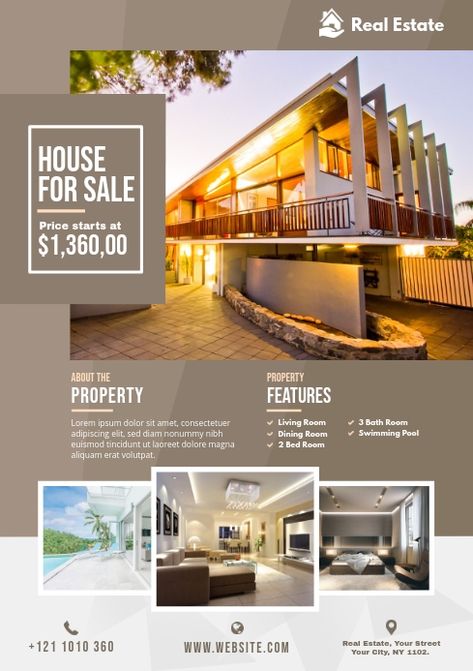 Customize 2,850+ Real Estate Flyer Templates | PosterMyWall Property Selling Poster, Real Estate Advertising Poster, Real Estate Advertisement Design, Home Advertising Design, Housing Society Ads, Property Advertising Design, House Advertising Design, Open House Flyers Real Estate, Real Estate Advertising Design