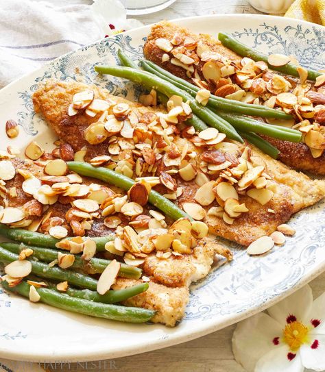 Recipe For Trout Almondine Speckled Trout Recipe, Trout Recipes, Brunch Desserts, Fish Recipes Healthy, Fish Dinner, Asparagus Recipe, Delicious Dinner Recipes, Sliced Almonds, Easy Food To Make