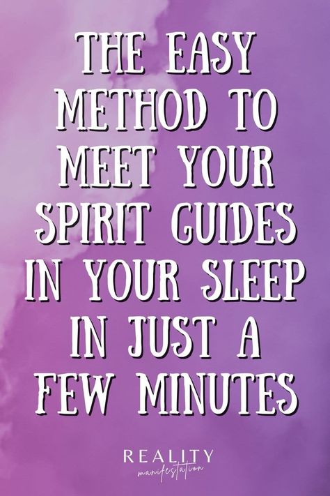 The fast and easy method to meet your spirit guides in just 5 steps that will open you up to clear communication with your guides in your dreams. #SpiritGuides #SpiritualGuidance How To Meet Your Spirit Guide, Spirit Guide Signs, Spirit Guides Meditation, Spirit Guide Messages, Banishing Spell, Spiritual Medium, Energy Consciousness, Spiritual Ascension, Spiritual Awakening Signs