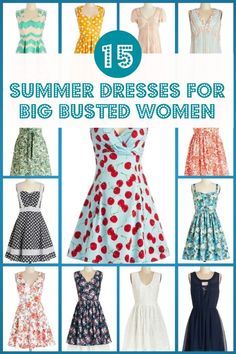 15 Gorgeous Summer Dresses For Big Busted Women (scheduled via http://www.tailwindapp.com?utm_source=pinterest&utm_medium=twpin&utm_content=post265713&utm_campaign=scheduler_attribution) Dresses For Big Busted Women, Dresses For Big Bust, Big Bust Fashion, Type Of Dress, Gorgeous Summer Dresses, Best Summer Dresses, Big Bust, Vestidos Vintage, Dress Sewing Patterns