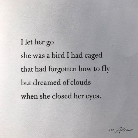 Atticus Poetry on Twitter: ""Free" #atticuspoetry… " Let Her Go Quotes, Junior Year Quotes, Secret Witch, The Dark Between Stars, Love Her Wild, Atticus Poetry, Poet Quotes, Taurus Woman, Go For It Quotes