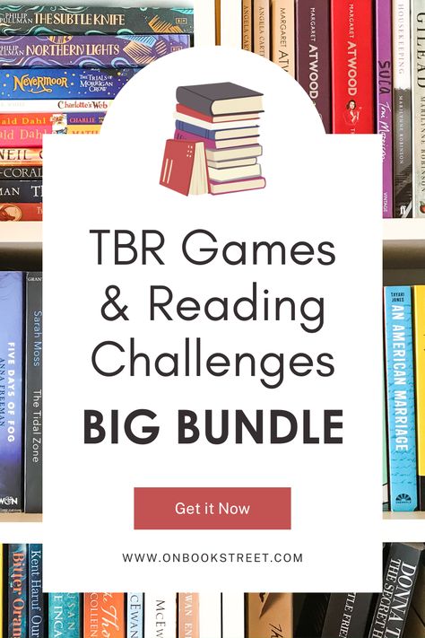 Dive into the ultimate reading adventure with our Big TBR Games & Reading Challenges Bundle – a treasure trove for book lovers like you! Do you find yourself drowning in a sea of unread books, unsure which bookish gem to pick next from your towering TBR pile? From book bingo cards that'll have you marking off genres and themes like a pro, to cleverly designed book board games and tbr cards, reading prompts and a tbr scavenger hunt, this bundle will help you decide what to read next the fun way! Book Tbr Games, Book Games Adults, Bookish Games, Tbr Prompts, Tbr Game, Reading Prompts, Book Bingo, What To Read Next, Marilynne Robinson