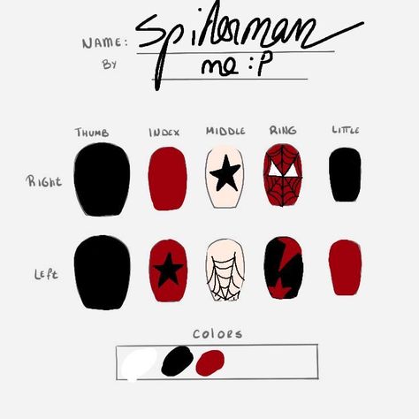 Heartstopper Nails Ideas, Heartstopper Nails, Nail Designs Grunge, Album Cover Nails, Spiderman Nails, Avengers Nails, Band Nails, Nail Board, Fake Nails Designs