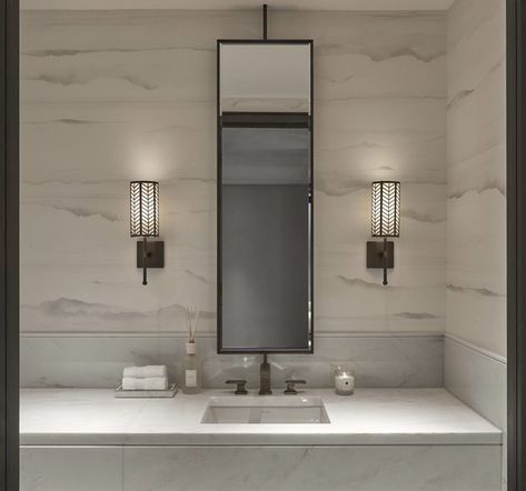 Wallpaper Bathroom Vanity, Downstairs Wc, Sophie Paterson Interiors, Sophie Paterson, Simple Bathroom Decor, Wallpaper Bathroom, Restroom Design, Latest Bathroom, Gorgeous Bathroom