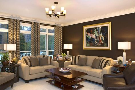 You must be wondering about some of the best living room décor ideas then here are some of the best living room decor ideas 2019 that you need to check out.   #Architecturesideas #LivingRoomDecorIdeas #LivingRoomDecorIdeas2019 Chocolate Brown Walls, Chocolate Paint, Reka Bentuk Ruang Tamu, Brown Walls Living Room, Hiasan Dalaman Rumah, Wall Images, Reka Bentuk Dalaman, Brown Living Room Decor, Hiasan Bilik Tidur