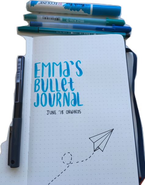 bullet journal first page blue paper airplane!!! First Page Ideas For Journal, Journal 1st Page, Journal 1st Page Ideas, First Page Bullet Journal, Bullet Journal First Page Ideas, 1st Page Of Journal Ideas, First Page Of Diary Ideas, Journal First Page Ideas, First Page Journal Ideas