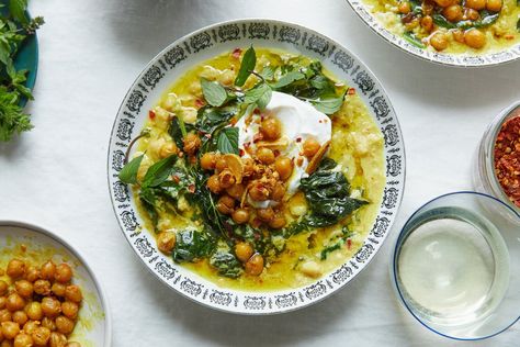 Spiced Chickpea Stew With Coconut and Turmeric — Alison Roman Tim Eric, Collard Green Seasoning, Alison Roman, Spiced Chickpeas, Turmeric Recipes, Tandoori Masala, Chickpea Stew, Chick Pea, Chickpea Curry