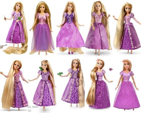 Rapunzel Stuff, Tangled Doll, Tangled Fanart, Purple Prom Dress Short, Rapunzel Doll, Disney Barbie, Disney Barbie Dolls, Rapunzel Dress, Disney Doll