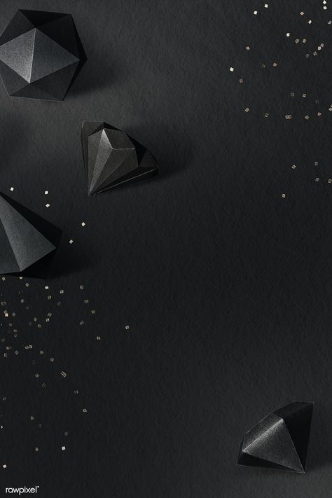 3D black icosahedron and asymmetric hexagonal bipyramid patterned background | free image by rawpixel.com / wan Black Diamonds Aesthetic, Black Diamond Aesthetic, Black 3d Background, Black Glitter Background, Sewing Business Logo, Free Business Logo, Diamond Graphic, Classic Dance, Background Glitter