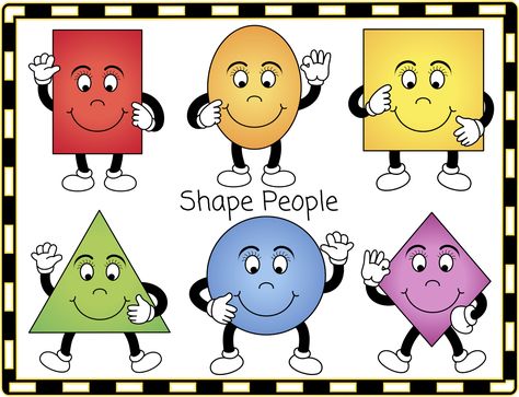 Free 2D-shape people for your classroom displays or learning activities. Classroom Treasures: Numeracy Shape People Preschool, Maths Shapes, Shapes Clipart, Easter Arts And Crafts, Printable Shapes, 2d And 3d Shapes, Free Printable Flash Cards, Disney Princess Artwork, Shapes Preschool