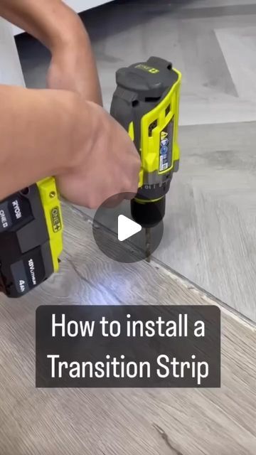 ChicInteriors on Instagram: "How to Install a Transition Strip | DIY Home Project" Diy Transition Strip, Threshold Transition, Floor Transitions, Floor Transition, Transition Strips, Diy House Renovations, Diy House, Remodeling Ideas, July 16