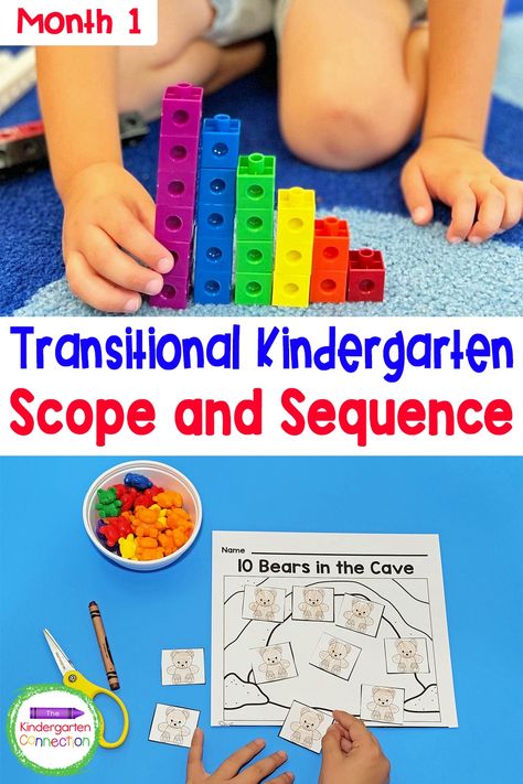 This scope and sequence is made specifically for Transitional Kindergarten (TK) teachers in the first month of school, and designed to work no matter what time of year your TK program begins! Kindergarten Scope And Sequence, Tk Teacher, Tk Classroom, Kindergarten Schedule, Scope And Sequence, Kindergarten Units, Beginning Of Kindergarten, Transitional Kindergarten, Early Childhood Teacher