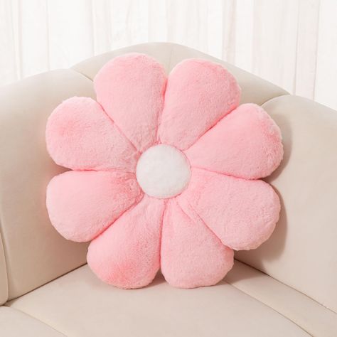 PRICES MAY VARY. 【Soft and Comfy Material】:Our flower pillow floor cushion crafted from super soft short plush,stuffed with PP cotton fill.The skin-friendly, delicate fabric ensures a gentle touch, while the good resilience and easy-to-clean design make it a perfect addition to your home. 【Daisy Pillow Design】: Our soft throw pillow Decorative pillows each petal is filled with fullness,offering a comfortable and supportive floor cushion. Available in four beautiful colors, this meditation pillow Flower Shaped Pillow, Light Pink Throw Pillows, Light Pink Pillows, Daisy Pillow, Fuzzy Pillows, Daisy Pillows, Plush Flower, Sitting Room Decor, Soft Throw Pillows