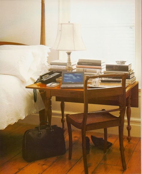 MARTHA MOMENTS: Remembering: Good Things for Organizing Table In Bedroom, Dropleaf Table, Turkey Hill, Martha Stewart Home, Living Interior, Martha Stewart Living, Drop Leaf Table, Leaf Table, Night Stand