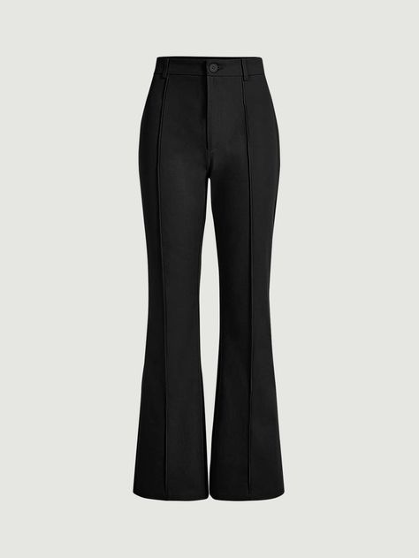 Western Business Casual, Bonnie Costume, Met Gala Dresses, Black Flare Pants, Womens Black Pants, Tuxedo Pants, Formal Pants, Flared Leggings, Italy Outfits