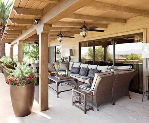 Covered patios are a great way to enjoy the outside even when the weather isn't cooperating. Shed Inspiration, Covered Patio Ideas, Deck Remodel, Outdoor Covered Patio, Patio Pergola, Pergola Ideas, Cozy Patio, Patio Covers, Pergola Design