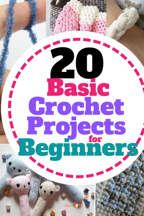 Learn Crochet Beginner, Crochet Projects For Beginners, Easy Beginner Crochet Patterns, Crochet Project Free, Beginning Crochet, Quick Crochet Projects, Fast Crochet, Crochet Classes, Crochet Stitches Guide