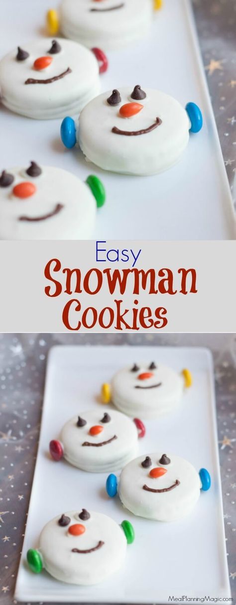 Xmas Treats, Orange Chocolate, Snowman Cookies, Christmas Candy Recipes, Xmas Cookies, Christmas Snacks, Christmas Cooking, Sunflower Seed, No Bake Treats