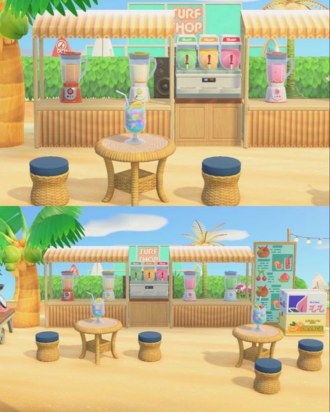 Sand Qr Code Animal Crossing, Acnh Beach Surf Shop, Acnh Tropical Beach, Acnh Island Designs Entrance Tropical, Acnh Nook Cranny Ideas Beach, Acnh Cool Ideas, Cool Acnh Ideas, Village Acnh Ideas, Animal Crossing Beach Ideas Codes