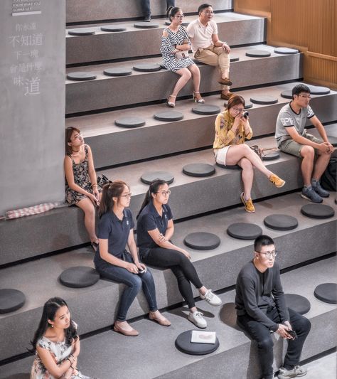 Altlife Bookstore in Ningbo,© Dirk Weiblen Stepped Seating, Seating Area Design, Cafe Seating, Lectures Hall, Workplace Design, Street Furniture, Human Interaction, Bleachers, Urban Spaces