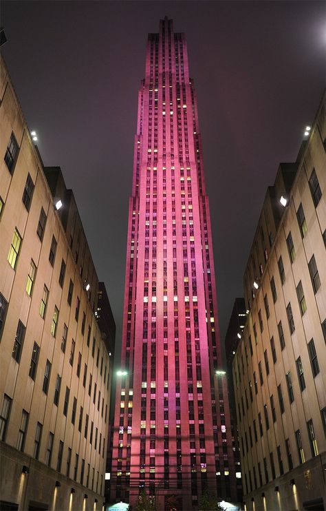 Pink Doors, Save The Tatas, October Pink, Pink Awareness, Voyage New York, I Love Nyc, I Believe In Pink, Pink Power, Rockefeller Center