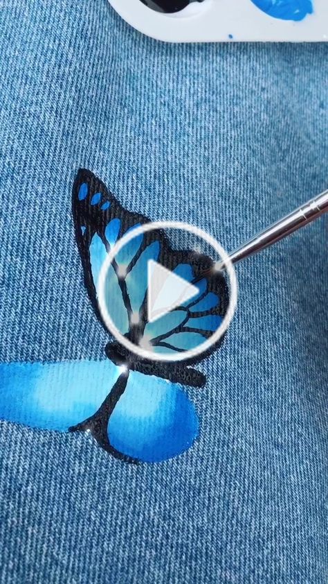 Bre Blair, Butterfly Jeans, Birthday 15, How To Make Butterfly, Jeans Diy, Diy Videos, Diy Clothes, Dyed Hair, Do More