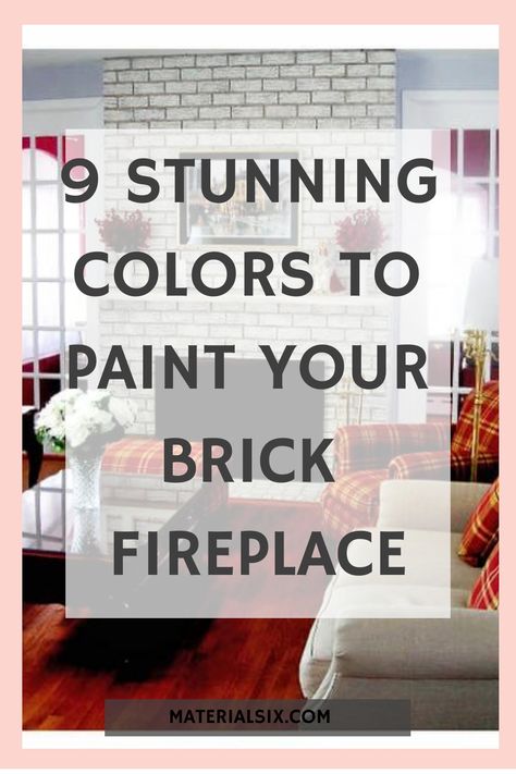 Nine stunning colors to paint your brick fireplace, with a cozy living room setting featuring a painted fireplace and red plaid accents. Colors To Paint Fireplace Brick, Dark Green Painted Fireplace, Fireplace Ideas Red Brick, Multi Colored Brick Fireplace, How To Stain Brick Fireplace, Painted Brick Fireplace Color, Mcm Painted Brick Fireplace, What Color To Paint Brick Fireplace, Painted Brick Fireplace Color Ideas