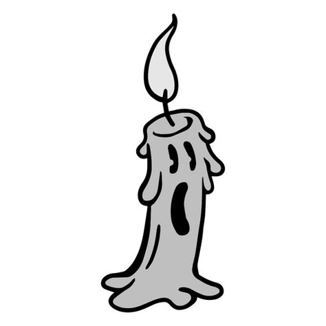 Halloween spooky candle  PNG Design Halloween Vector Art, Halloween Logo Design, Spooky Graphic Design, Melting Candle Drawing, Halloween Illustration Design, Candle Cartoon, Candle Icon, Spooky Drawings, Logo Design Cartoon