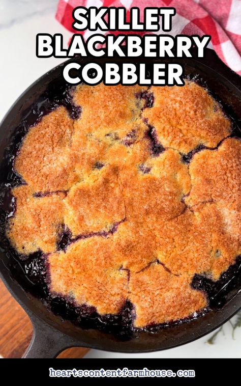 Comfy Kitchen, Easy Drop Biscuits, Blackberry Cobbler Recipe, Simple Desserts, Sweet Bakes, Blackberry Pie, Blackberry Cobbler, Raspberry Cookies, Vegetarian Desserts