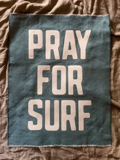 Pray for Surf Wall Hanging, Canvas Wall Banner, Canvas Flag - Etsy Canvas Banner Ideas, Beachy Tapestry, Surf Bedroom, Mid Century Palm Springs, Surf Nursery, Surf Wall Art, Canvas Flag, Pray For Surf, Shirt Photography