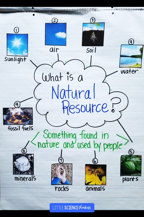 Geography Natural Resources, Earth Resources Activities, Science For Elementary Students, Science For Second Grade, Project On Natural Resources, Renewable And Nonrenewable Resources Activity, Earth Science Lesson Plans Elementary, Grade 3 Lessons, 1st Grade Science Activities