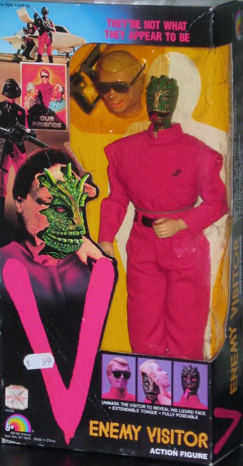 Outstanding action figure from the TV series "V" - unfortunately, the only one released in the line. V Tv Show, 90's Toys, Monster Toys, Cult Movies, The Day After, Sci Fi Movies, Retro Toys, Classic Tv, A Tv