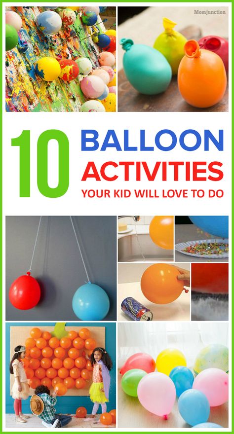 10 Fun Balloon Activities Your Kid Will Love To Do Balloon Activities, Balloon Party Games, Balloon Games For Kids, Summer Planning, Balloon Games, Balloon Creations, Jungle Gym, Indoor Activities For Kids, Games For Toddlers