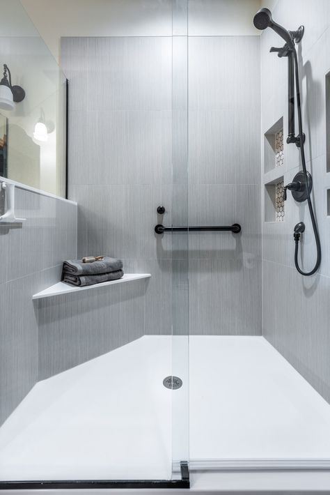 The Pros and Cons of Using Large Format Tile In A Bathroom Remodel — Degnan Design-Build-Remodel Showers With Large Format Tiles, Master Suite Design, Basement Refinishing, Bathroom 2024, Large Format Tiles, Accent Wall Designs, Kitchen And Bath Remodeling, Small Tiles, Large Format Tile