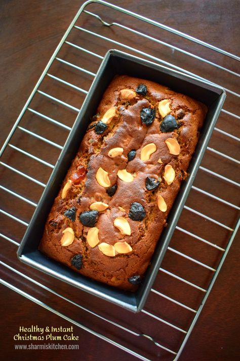 Eggless Plum Cake Recipe, Christmas Plum Cake Recipe, Christmas Plum Cake, Plum Cake Recipe, Fruit Ice Cream, Cake Printing, Freshly Squeezed Orange Juice, Plum Cake, Pound Cake Recipes