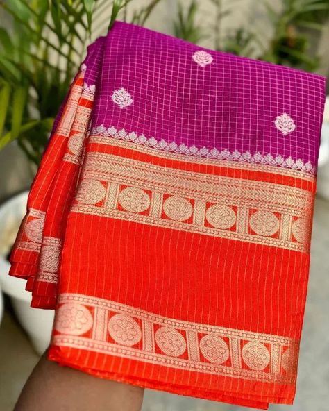 Dm for order whatsup 8309874411 or Dm to @hansicollections inbox *BANARASI SEMI KATAN DULA SIK DYED SAREES* 🪴🪴🪴🪴🪴🪴🪴🪴🪴 Material : *SEMI KATAN SILK* Fine quality zari woven designs Btiful small butties 2ble colour border Contrast Designer pallu With contrast plane BP with border TRIPLE colour combinations 🪴🪴🪴🪴🪴🪴🪴🪴🪴 good quality 🔥 *Price 1499+$ship/-* 🏵️🏵️ #hansicolletions #halfsaree #halfsareefunction #reels #longgowns #longfrockdesigns #celebritystyle #vintagestyle #trendingnow #tredit... Half Saree Function, Long Frock Designs, Katan Silk, Colour Combinations, Half Saree, Long Gown, Trending Now, Color Combinations, Celebrity Style