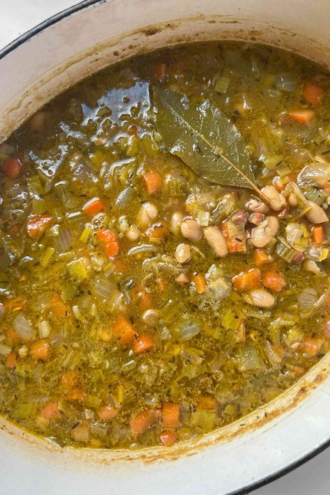 I’ve Been Making Ina Garten’s Tuscan Soup For Over 10 Winters—It's Still My Favorite Ina Garten Tuscan White Bean Soup, Mediterranean Bean Soup, Best Soup Recipes Ever Homemade, Fall Soups And Stews Comfort Foods, Bean Recipes Vegetarian, Vegetarian Bean Soup, Mediterranean Soup Recipes, Garbanzo Bean Soup, Italian Bean Soup